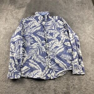 American Eagle Classic Fit Shirt Mens XL Blue‎ Floral Casual